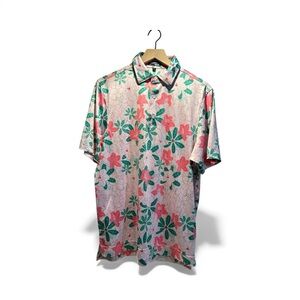 Inward Half Floral Polo Shirt